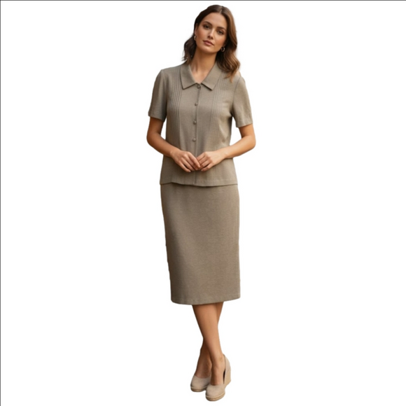karin stevens Pants - Women's Vintage Karin Stevens Sage Green 2 Pieces Size 14